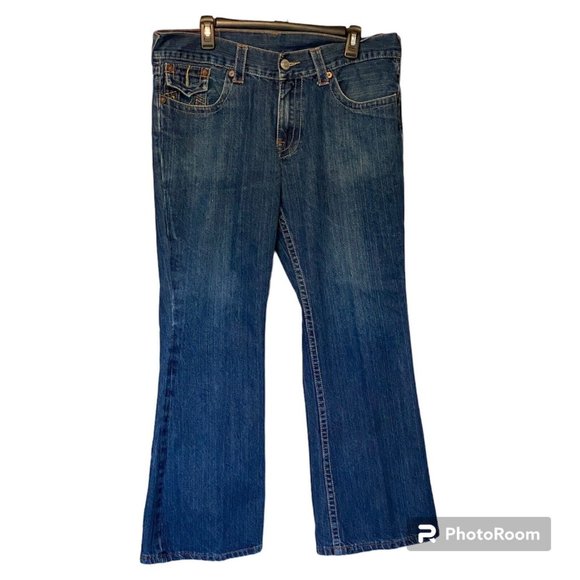 True Religion Other - True Religion Billy Jeans Men's 34x34 Tag 38x31 Medium Wash USA Made Straight